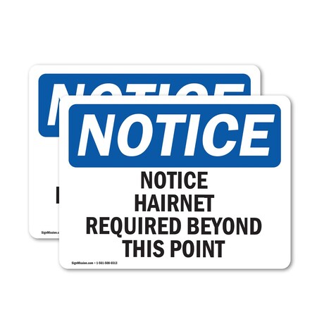 Signmission 7 in Height, 10 in Width, Vinyl Decal, Rectangle OS-2PACK-NS-D-710-L-15769